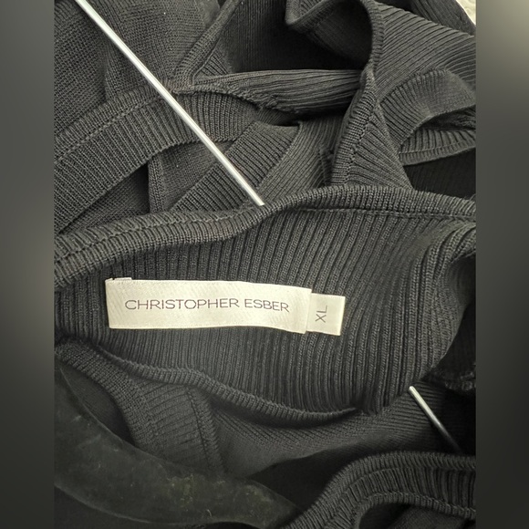 CHRISTOPHER ESBER
Black Slashed Maxi Dress - Picture 4 of 4